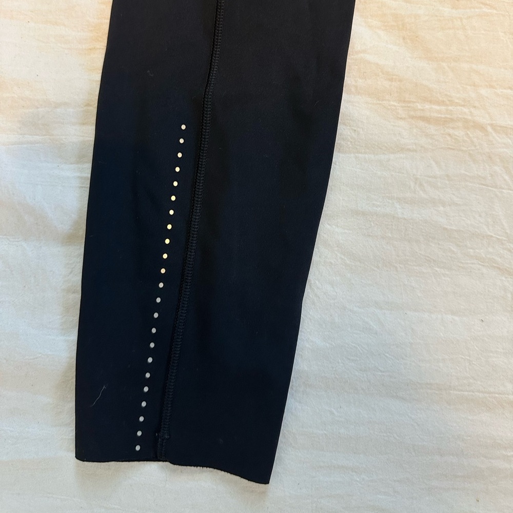 Lululemon Black Leggings with Logo and Stud Detail - Picture 3 of 6